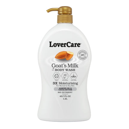 LoverCare Goats Milk Shower Cream Almond Oil And Cocoa Butter