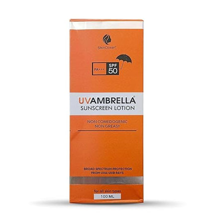UVambrella SPF 50 Plus Sunscreen Lotion Broad Spectrum UVA UVB Protection 100ml