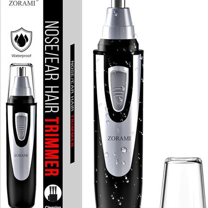 Zorami Professional Ear and Nose Hair Trimmer for Men and Women Black