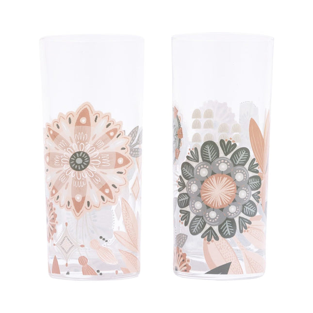 Amber Garden Glasses Set Of 2