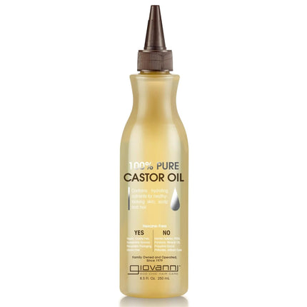 Giovanni 100% Pure Castor Oil for Hair Skin and Scalp 250ML