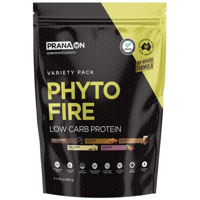 Pranaon Phyto Fire Thermogenic Plant Protein Variety Pack 200g