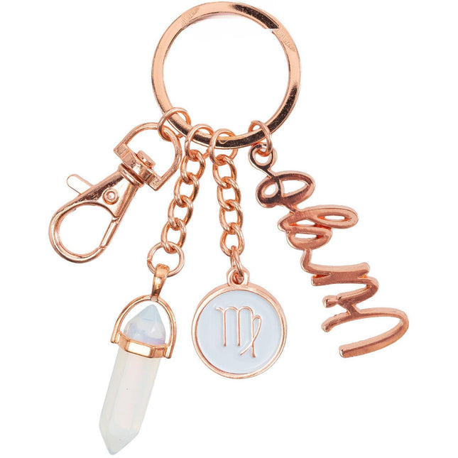 Mystique Virgo Zodiac Sign Keychain