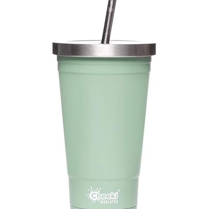 Cheeki Insulated Tumbler Reusable Coffee Cup Pistachio 500ML