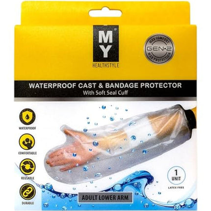 My Healthstyle Waterproof Cast and Bandage Protector Adult Lower Arm