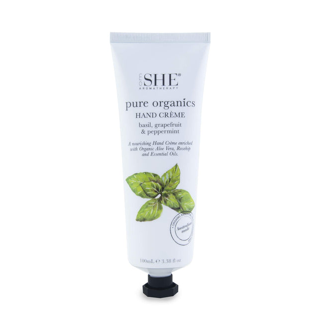 She Pure Organics Hand Cream Sandalwood Lemongrass and Rosemary 100ML