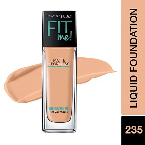 Maybelline Fit Me Matte Liquid Foundation + Poreless 235 Pure Beige - OhYouLuckyDuck.com.au