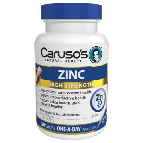 Caruso's Zinc Tabs 120 - OhYouLuckyDuck.com.au