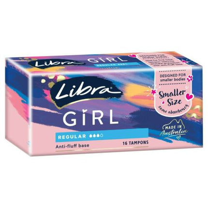 Libra Girl Regular Tampons 16pk - OhYouLuckyDuck.com.au