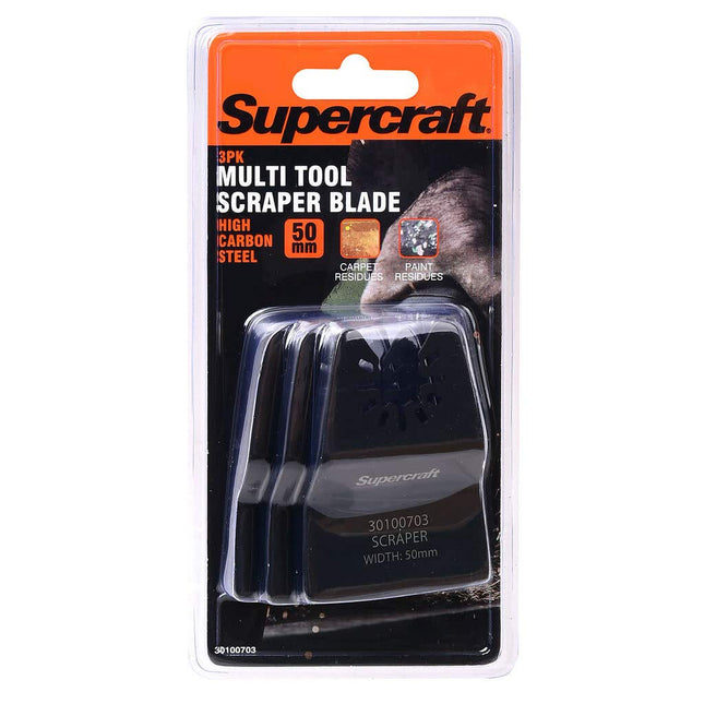 Supercraft Multi Tool Scraper Blade 50mm - 3 Pack