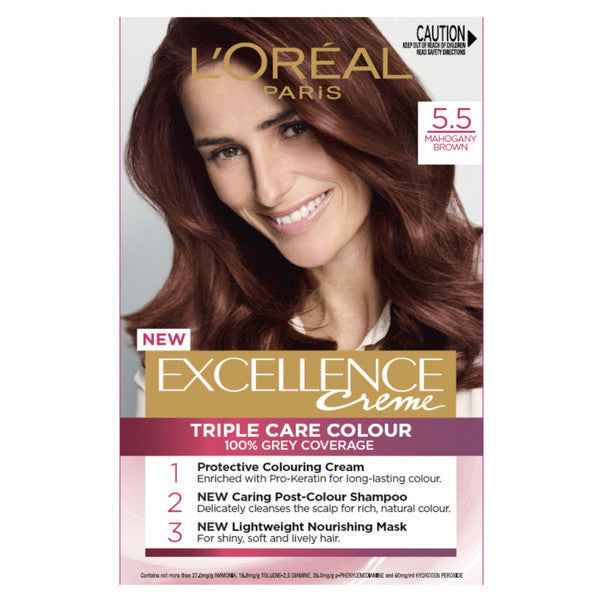 Loreal Paris Excellence Creme Permanent Hair Colour 5.5 Mahogany Brown