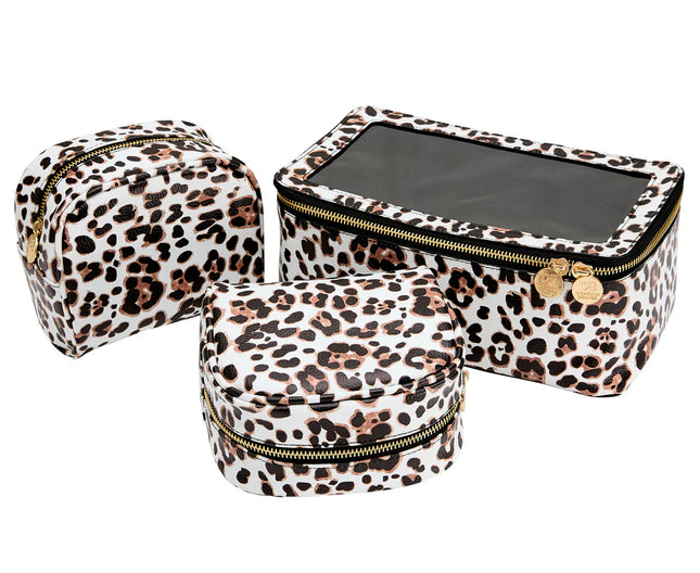 Designer Brands See All Cosmetic Bag Trio Leopard - OhYouLuckyDuck.com.au