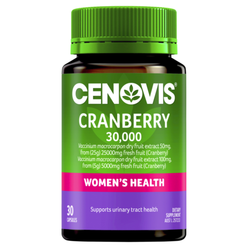 Cenovis Cranberry 30,000 Caps 30 - OhYouLuckyDuck.com.au