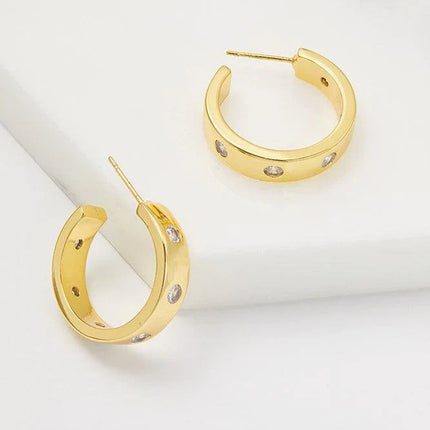 Zafino Kristen Hoop Gold