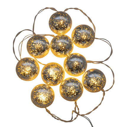 Arlec Battery Operated Clear Ball String Lights 10 Piece