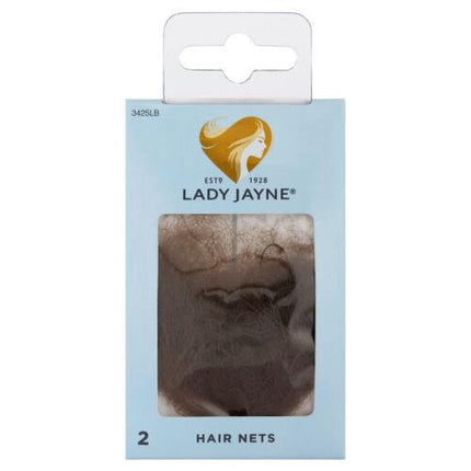Lady Jayne Light Brown Hair Nets 2 Pack - OhYouLuckyDuck.com.au