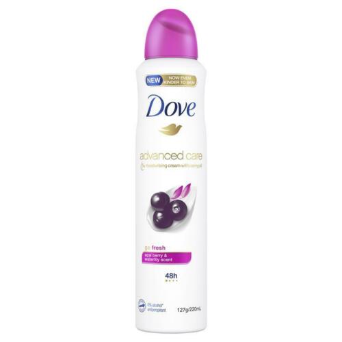 Dove Advanced Care Go Fresh Acai Berry & Waterlily Aerosol Deodorant 220mL - OhYouLuckyDuck.com.au