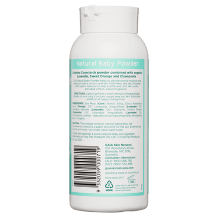 Gaia Naturals Baby Powder 200G - OhYouLuckyDuck.com.au