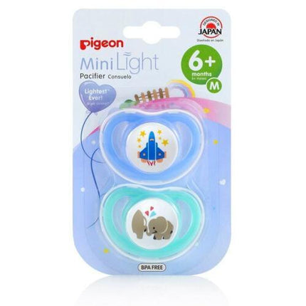 Pigeon Mini Light Pacifier Twin Pack Medium - OhYouLuckyDuck.com.au