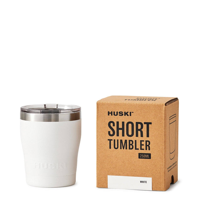 Huski Short Tumbler 2.0 White Insulated Cup 300ML