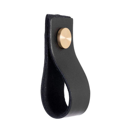 Lane Leather Handle Black 128mm