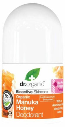 Dr Organic Roll-On Deodorant Organic Manuka Honey 50ml - OhYouLuckyDuck.com.au