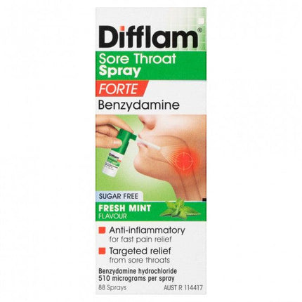 Difflam Throat Spray Forte 15ml - OhYouLuckyDuck.com.au