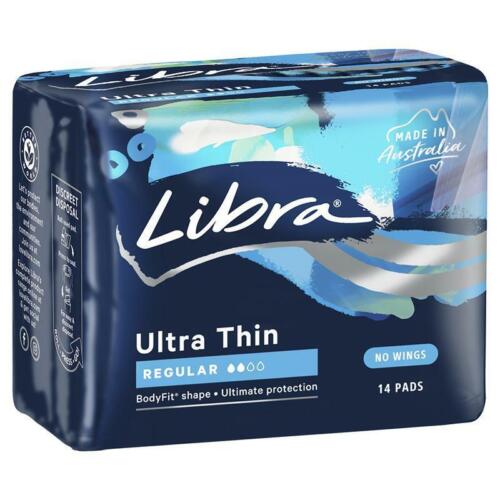 Libra Ultra Thins Pads Regular 14 - OhYouLuckyDuck.com.au