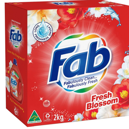 Fab Laundry Powder Fresh Blossoms 2KG