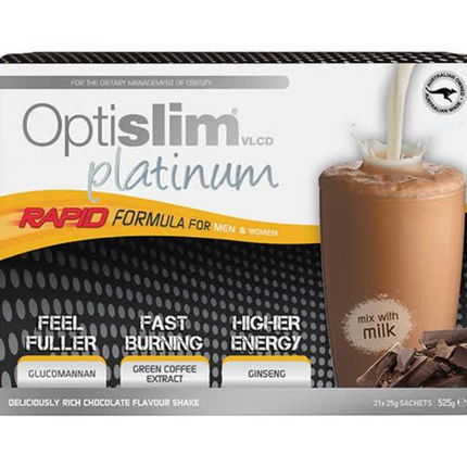 Optislim Vlcd Platinum Shake Chocolate 25G X 21