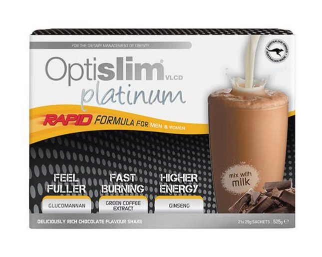 Optislim Vlcd Platinum Shake Chocolate 25G X 21