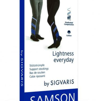 Sigvaris Samson 140 Calf High Support Socks Black Size 6