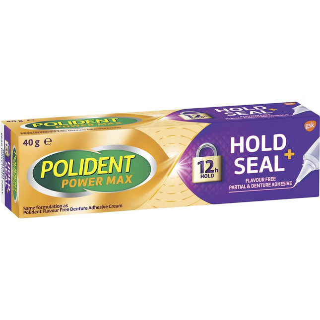 Polident MAX SEAL Denture Adhesive Cream 40g