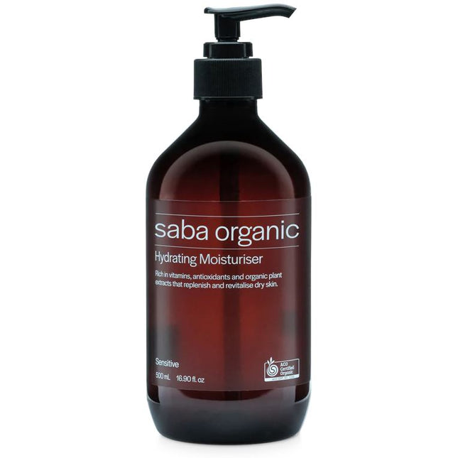 Saba Hydrating Moisturiser for Sensitive Skin 500ml