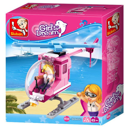 Girl's Dream Helicopter Building Blocks