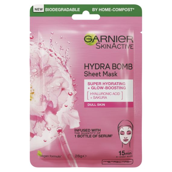 Garnier Skin Active Hydra Bomb Tissue Face Mask Sakura 1 each - OhYouLuckyDuck.com.au