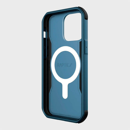 Raptic Fort Series Craftsman Case For Iphone 14 Pro Max Magsafe Compatible Blue