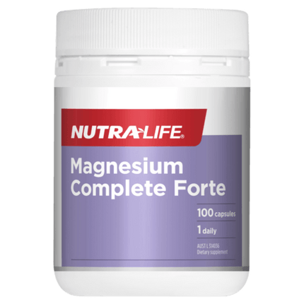 Nutra Life Magnesium Forte Daily 100 Capsules - OhYouLuckyDuck.com.au