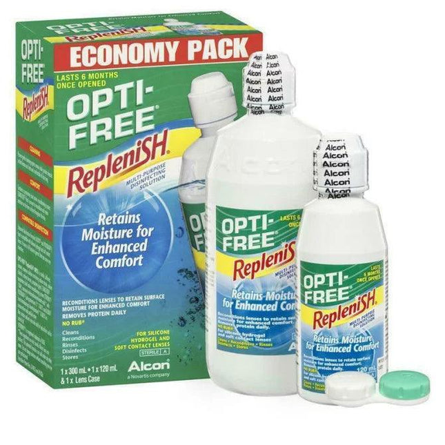 Opti Free Replenish Economy Pack 300ml + 120ml - OhYouLuckyDuck.com.au