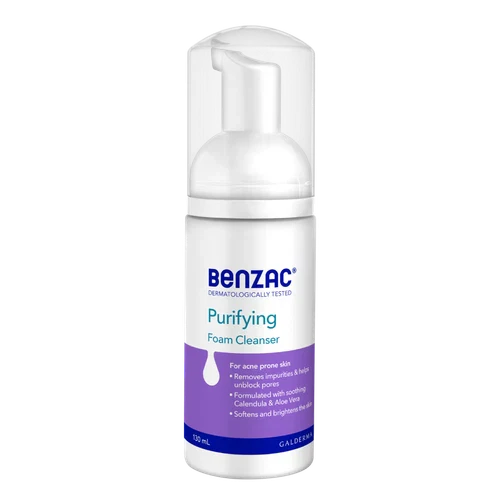 Benzac Daily Facial Foam Cleanser for Oily or Combination Skin 130ML
