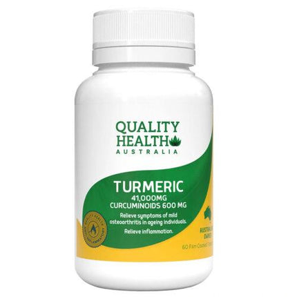 Quality Health Turmeric 41000mg 60 Tablets - OhYouLuckyDuck.com.au