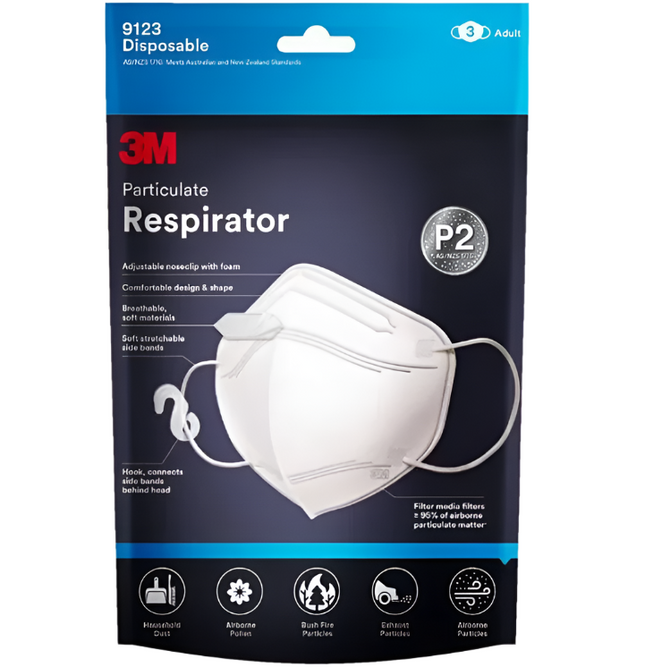 3M P2 Particulate Respirator 9123
