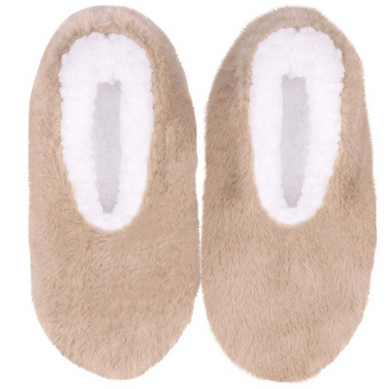 SnuggUps Womens Metallic Latte Slippers Medium EU38 39