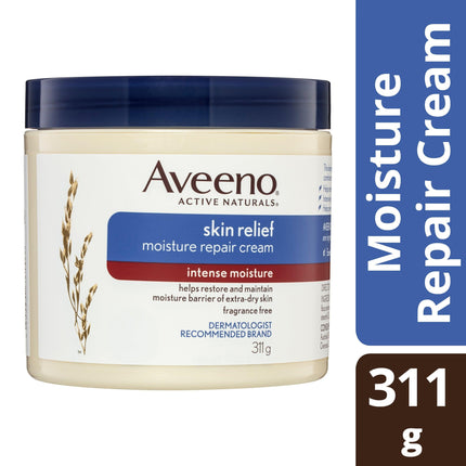 Aveeno Skin Relief Moisture Repair Fragrance Free Cream 311g - OhYouLuckyDuck.com.au