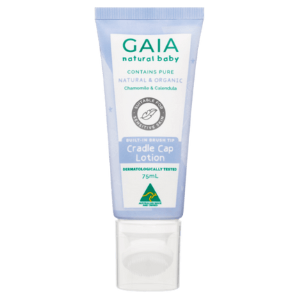 Gaia 75ml Natural Baby Organic Cradle Cap Lotion 0m+ Flaky Scalp Moisturising - OhYouLuckyDuck.com.au
