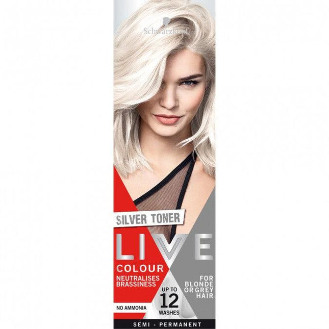 Schwarzkopf Live Colour Silver Toner 75mL - OhYouLuckyDuck.com.au