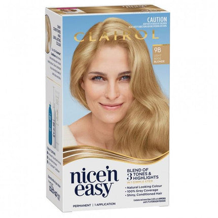 Clairol Nice N Easy 9B Light Beige Blonde Permanent Hair Colour - OhYouLuckyDuck.com.au