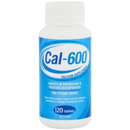 Cal 600 Calcium Supplement 120 Tablets - OhYouLuckyDuck.com.au