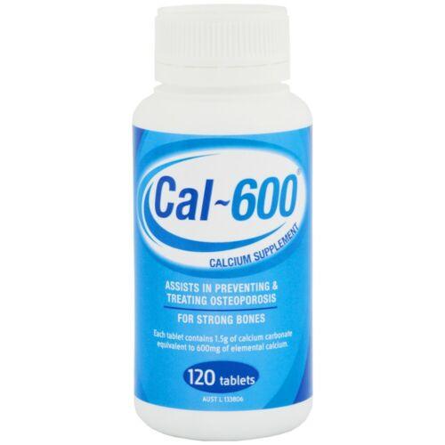 Cal 600 Calcium Supplement 120 Tablets - OhYouLuckyDuck.com.au