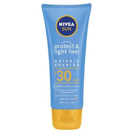 NIVEA Protect & Light Feel Sunscreen Lotion SPF30 100mL - OhYouLuckyDuck.com.au